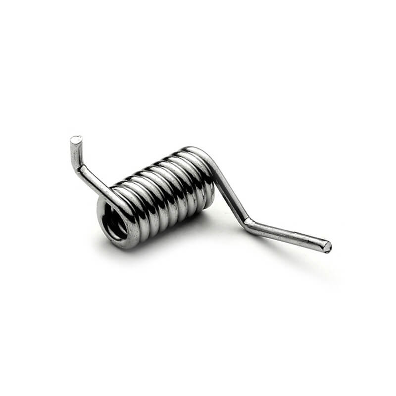 Torsion spring with offset legs