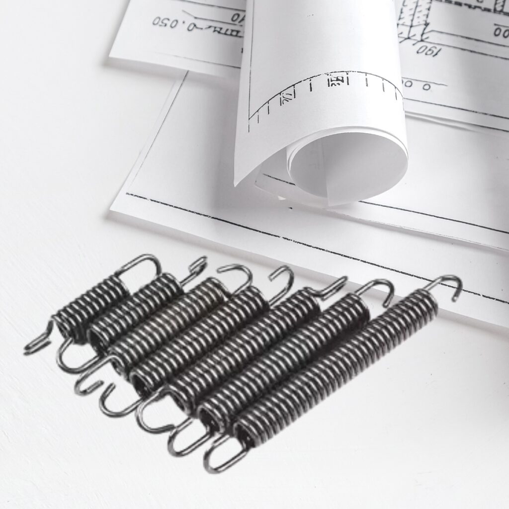 Custom Spring Prototyping & Design Services 11 Custom Extension Spring Design Engineering Drawing and Specifications