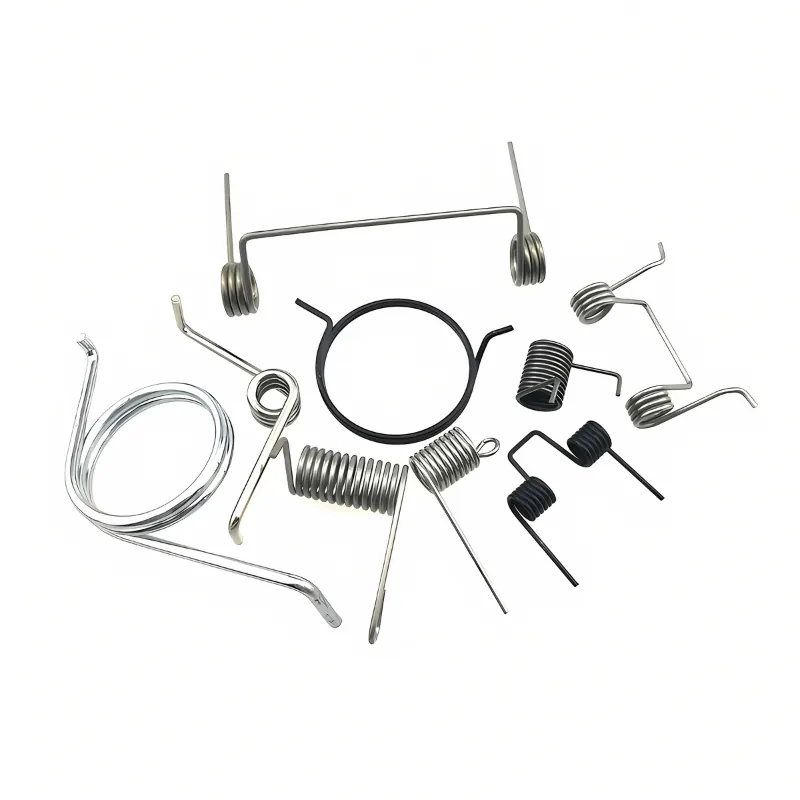 Custom Spring Prototyping & Design Services 3 Custom torsion spring prototypes and formed wire parts in plain and black finish (Zigoal)